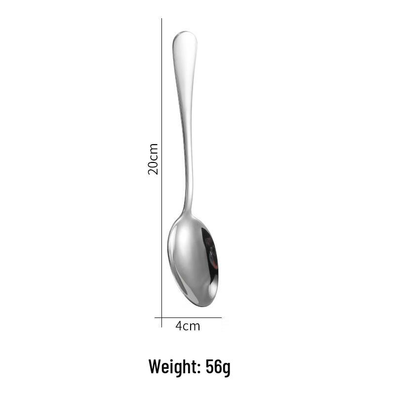 ZISIZ Korean Style Stainless Steel Thickened Soup Spoon