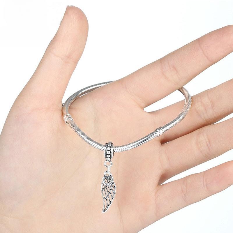 Wing Charms Silver Color European Charms & Pendant for Bracelet Beads