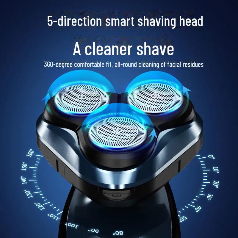 Chigo Smart Men's Three-Blade Rechargeable Shaver - Fully Washable Beard Trimmer