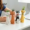 Whimsical Home Accents for Bedroom Creative Long Neck Dog Vase Dry Flowers, Cute Cartoon Animal Flower Holder Stylish Ornament Modern Decor