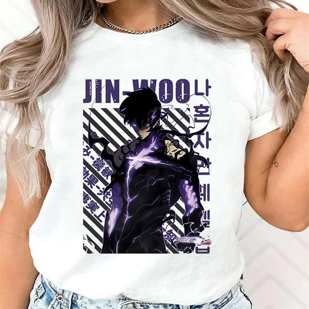 

Solo Leveling tshirt Women Trendy Grunge Pop Culture Y2k shirt Comfortable Graphic Digital Colorful Breathable kawaii S