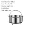 Steamer Insert Steamer Pot Stainless Steel Basket Rice Steamer Pressure Cooker