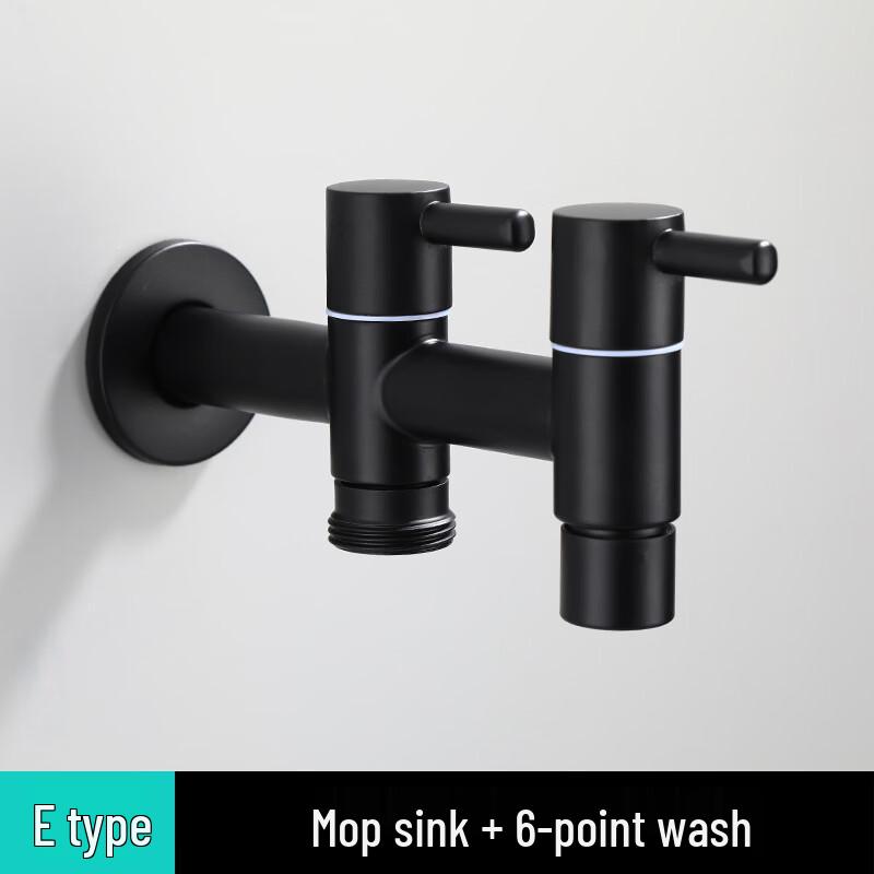 TLXT Black Stainless Steel Extended Faucet