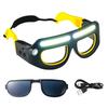 LED Glasses Rechargeable Headlight Glasses With Motion Sensor And Touch Control 5 Modes Lighted Glasses For Fishing Cycling