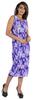 Bimba Printed Bodycon Midi Dress For Women Casual Sleeveless Viscose Jersey