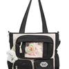 New Sweet and Cute Girl Ulzzang Cartoon Ita Bag Preppy Style Large Capacity Hand Tote Bag Casual One-shoulder Crossbody Bag