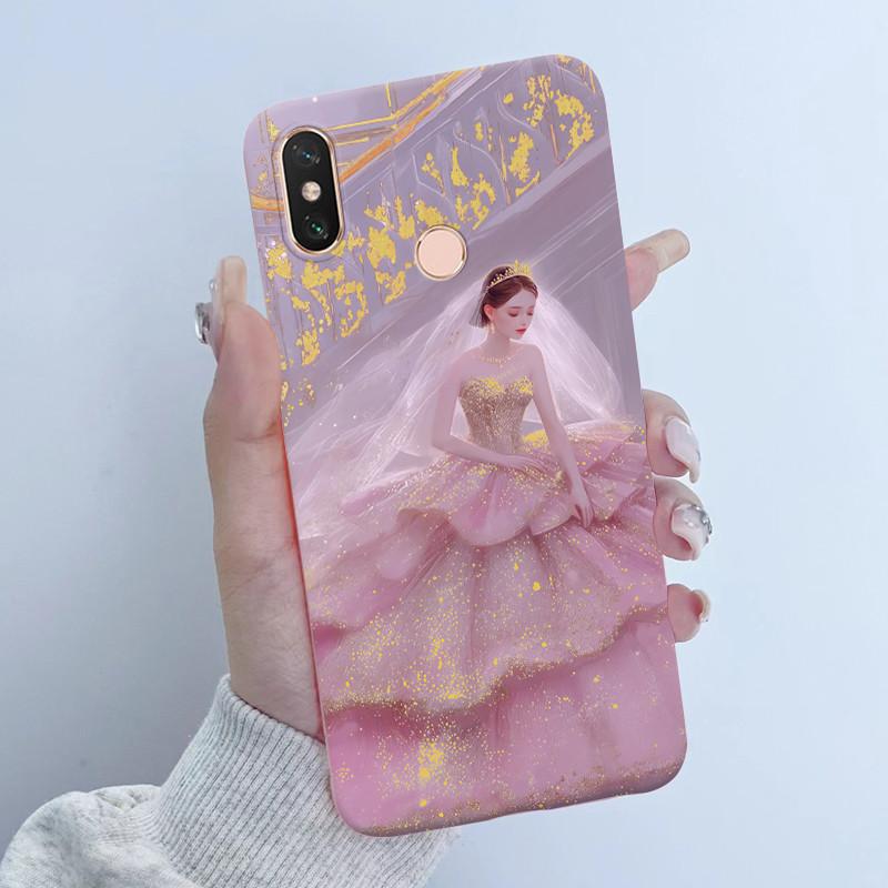 For Xiaomi Mi Max 3 Case Back Cover New design Butterfly Flower Girl Painted Candy Color Soft Silicone Shells For Mi Max3 Capa