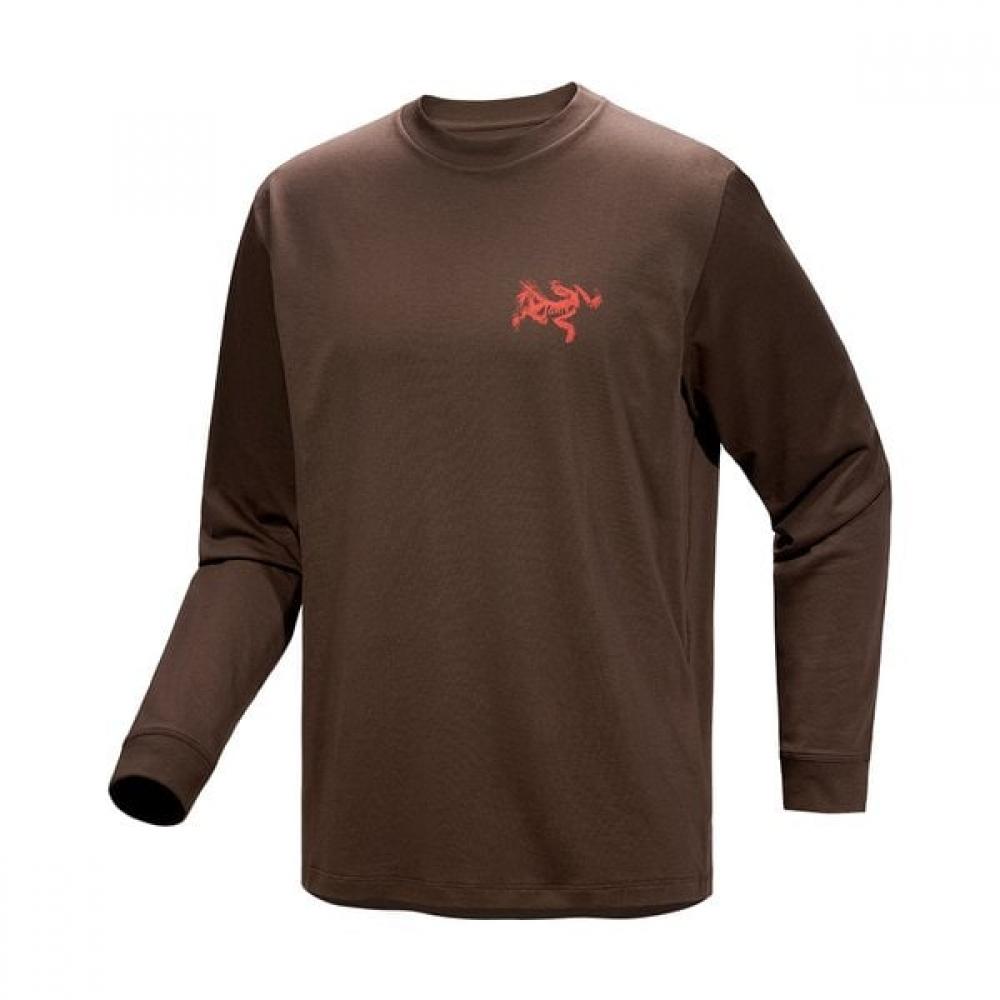 Arc Teryx Fw25 Crag Sl Cotton Bird Tile Shirt Ls Men OLIVE MOSS / EUPHORIA/1XL(110)