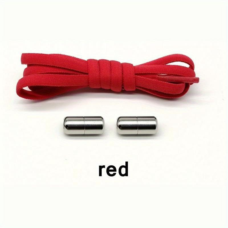 No-Tie Elastic Shoelaces for Sneakers & Skate Shoes - Adjustable, Stylish, Unisex - Secure, Comfortable Fit with Buckles, Spandex Material