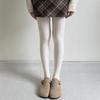 Vintage Chain Twist Striped Pattern Cotton Tights for Women Breathable Leggings Spring Fall Opaque Pantyhose Stockings