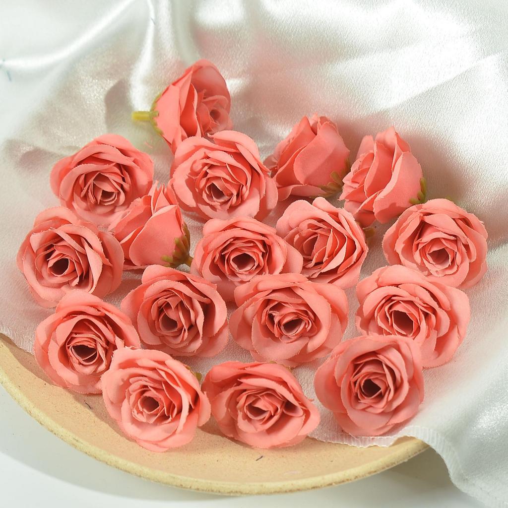 Simulation Rose Flower Heads for DIY Wedding Decor, Gift Boxes, Clothing, Wreaths, and Silk Flower Arrangements