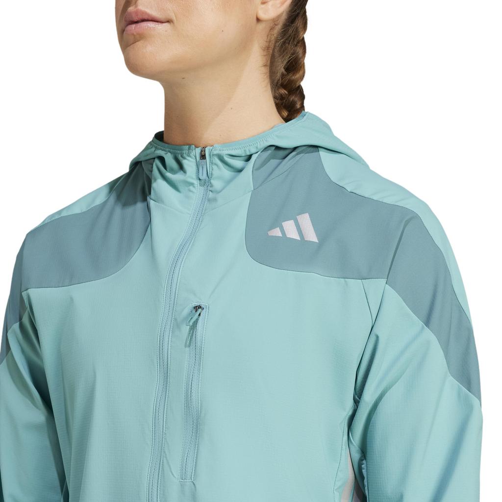 Adidas Adizero Running Powder Teal Women's Jacket, KPV74, (JD6231)