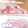 10Pcs Clothes Hanger Durable Heart-Shaped Multifunctional Hangers For Adult Children Clothing Hanging Supplies