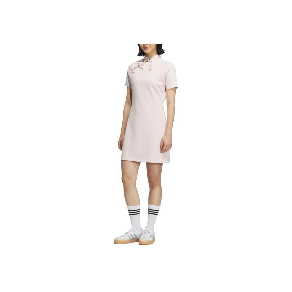 adidas Originals Comfortable Fashion Versatile High-End Short Sleeve Dress Women Dresses Miracle-Quartz KB6410
