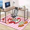 1pc Strawberry Princess6 Design Area Rug - Non-Slip, Soft & Cozy Floor Mat for Living Room, Bedroom, Office - Indoor/Outdoor Decorative Carpet