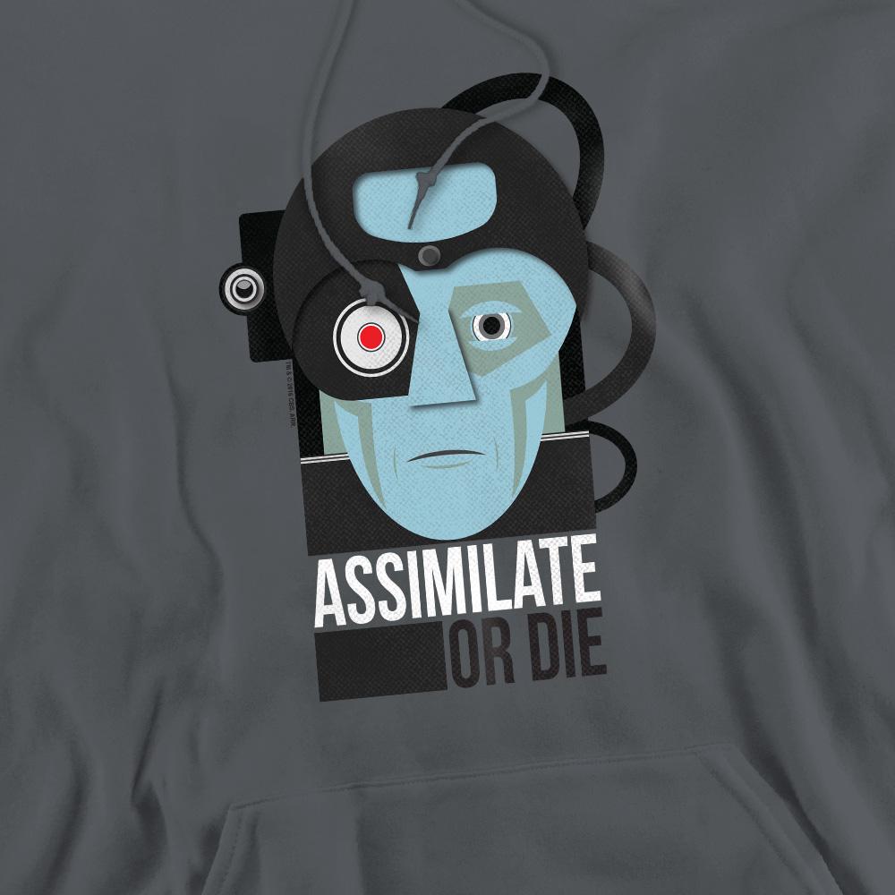 Star Trek Mens Assimilate or Die Hoodie