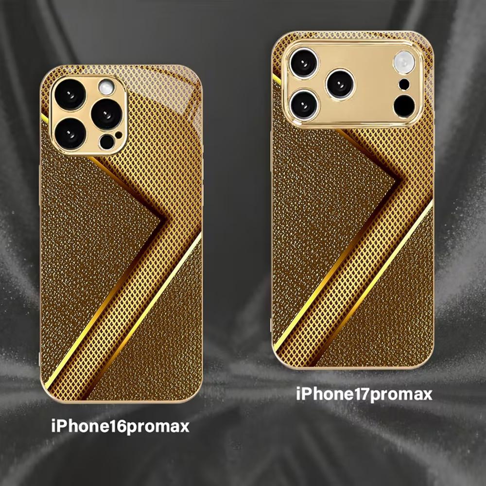 Exquisite Luxurious High-end Phone Case Electroplated Glass PhoneCase for iPhone 17 16 15 14 13 12 11pm Pro Plus Dropresistant