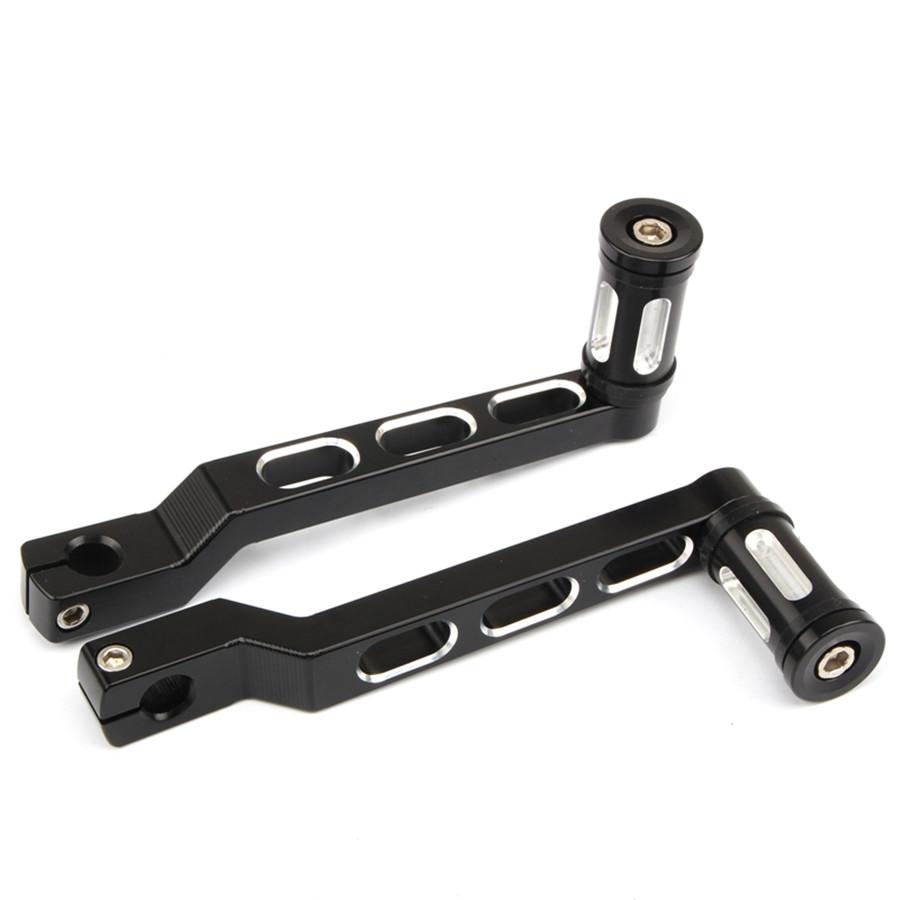 Black CNC Rear Shift Lever Shifter Pegs for Road King Street Electra Tour Glide