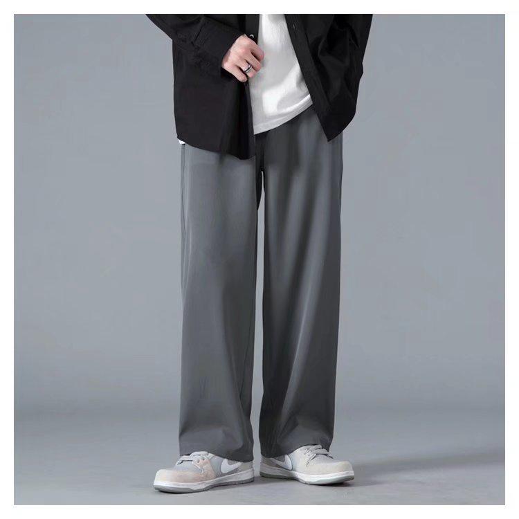 

Men s Japanese-Style Wide-Leg Lightweight Summer Trousers L