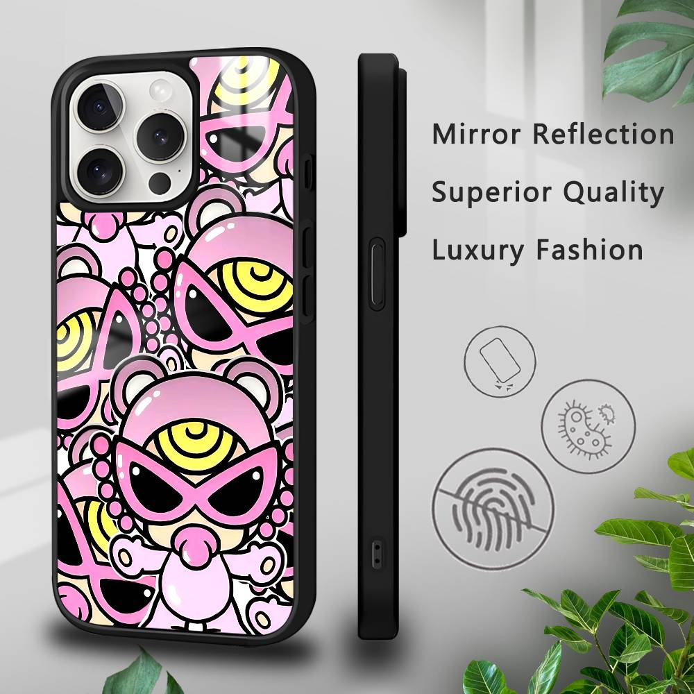 

Kawaii H-Hysteric M-Mini Phone Case For iPhone 16 15 14 13 12 11 Pro Xs Max Mini Plus Celulares Hard Funda iphone15