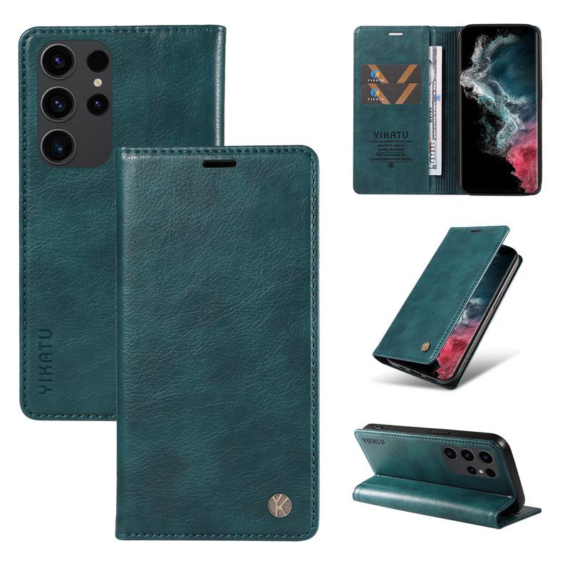 Wallet Flip Leather Phone Case for Samsung Galaxy S24 Plus S23 S22 S21 FE Note 20 Ultra A24 A33 A73 A34 A54 A14 A05 Holder Cover