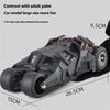 1:18 Cool Batmobile Alloy Model Toys, Exquisite Desktop Ornaments, Cool Sound and Light Spray, Christmas Gifts
