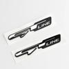 3d ABS Chrome Black Logo GT Line Emblem Car Trunk Badge Adhesive Decal GT Line Sticker Accessories