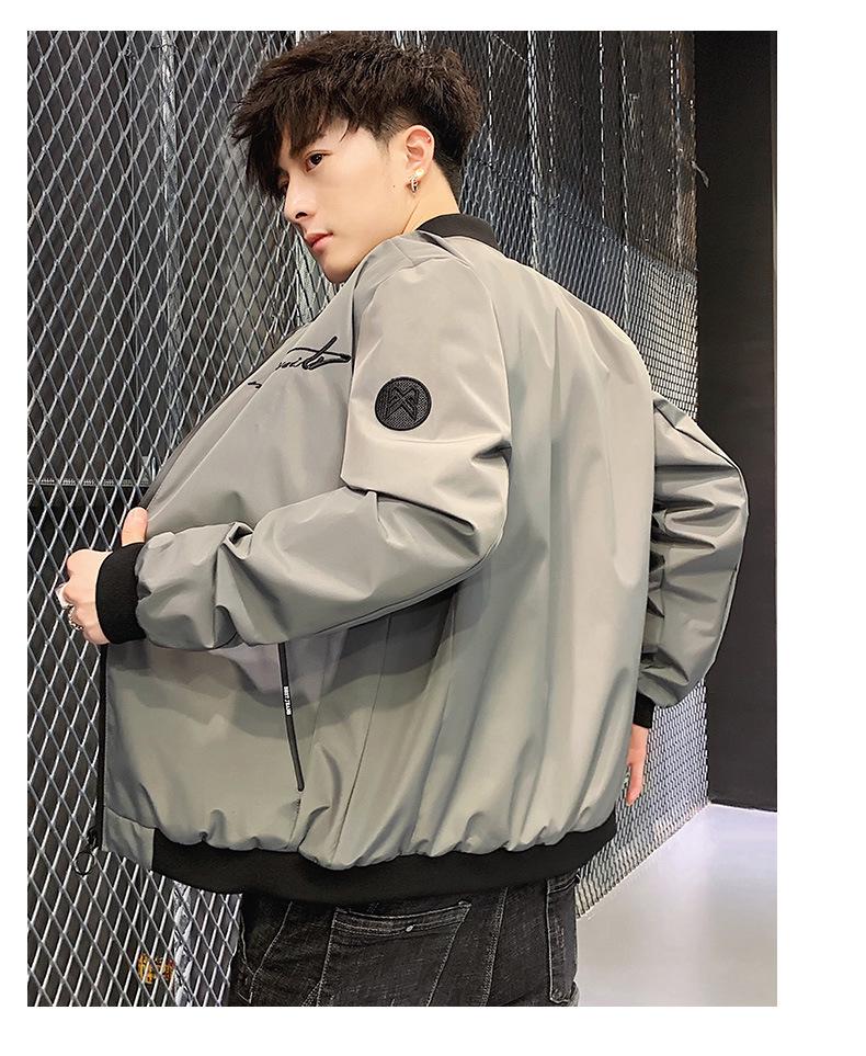 Men's Korean Style Spring/Autumn Trendy Baseball Jacket - New Arrival Sports Casual Thin Jacket