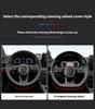 Jeep Wrangler JK Patriot Commander Gladiator Renegade Grand Cherokee Compass Wagoneer Car Anti-Slip Leather Steering Wheel Cover