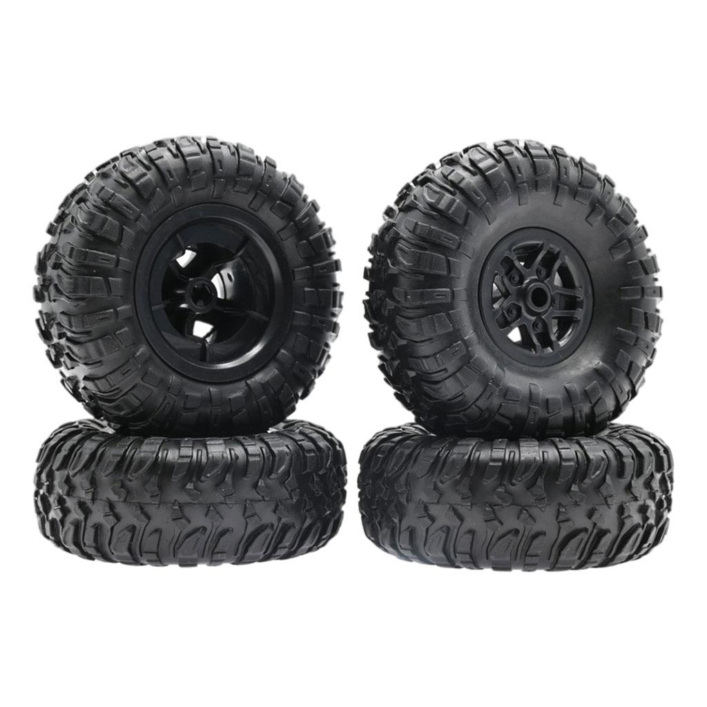 4Pcs RC Car Wheel Tires Set Replacements for MN90 MN91 MN99 MN99S Model Buggy Parts DIY Modified