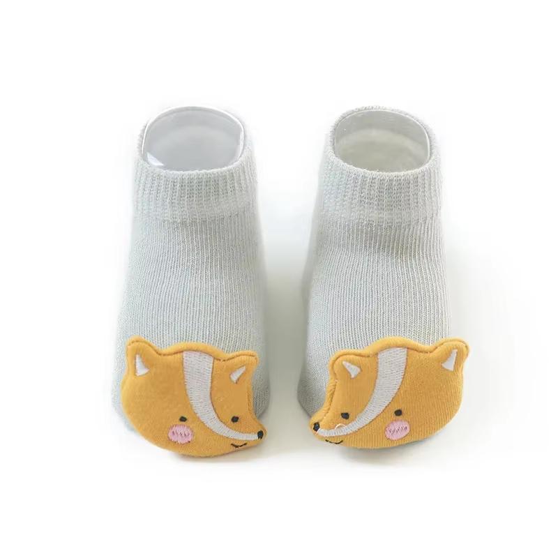 Baby Socks Girls Boys Toy Newborn Accessories Anti Slip Cartoon Animals Kids Toddlers Gift Clothes Children Infant Stuff Fruit