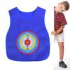 Children s Sticky Ball Jersey Outdoor Toss Sticking Target Game Vest Kids Fun Sports Toyblue