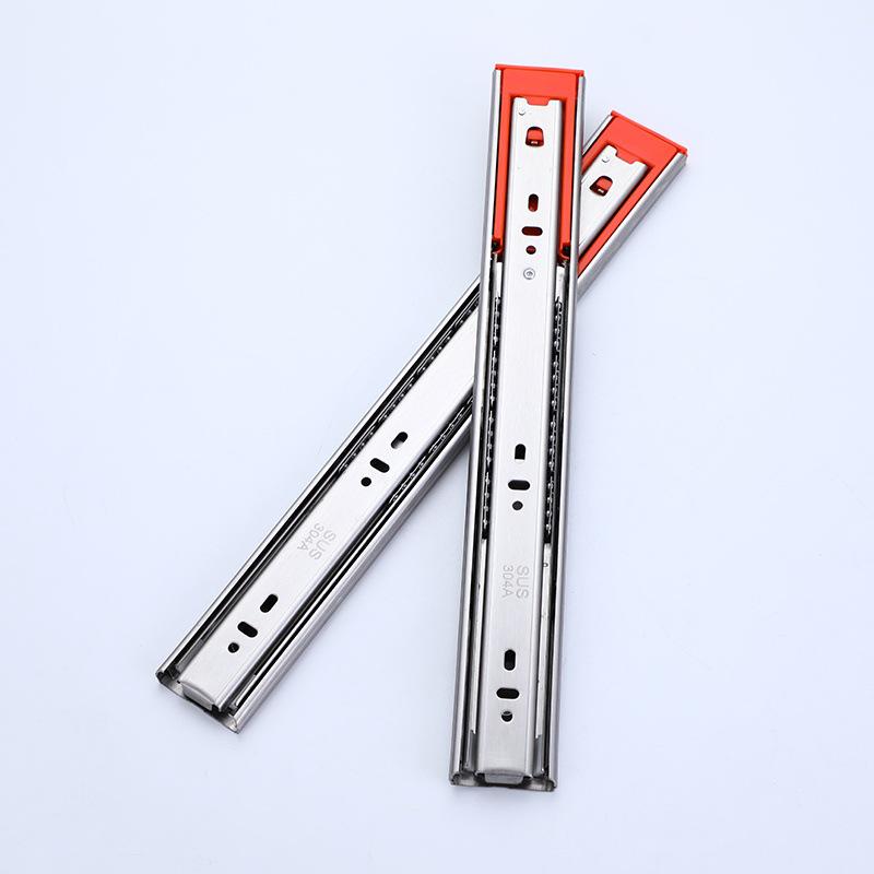 45mm Wide Thickened Stainless Steel Hydraulic Soft-Close Drawer Slide