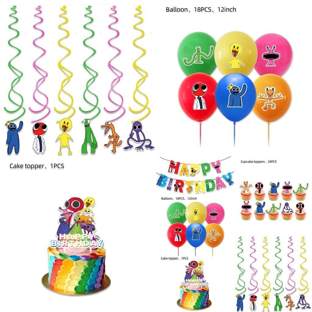 Vibrant Roblox Rainbow Friends Birthday Party Decorations Supplies Kit For Kids