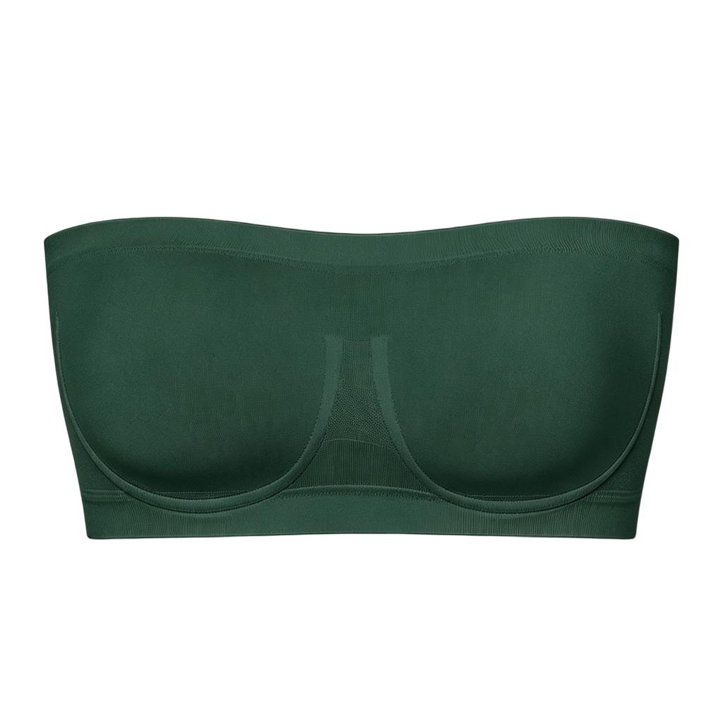 Zeriluna Strapless Non-slip Bandeau Bra Highly Elastic and Comfortable Off-shoulder Clothing Available In Multiple Colors