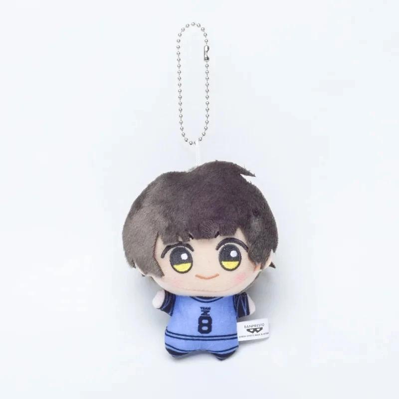 10cm New Blue Lock Plush Pendant KeyChain Yoichi Isagi Nagi Seishiro Mikage Reo Rin Itoshi Itoshi Sae Action Doll Toy Gift