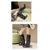 New Women's Shoes: Pointed-toe Boots, Retro and Versatile Belt-buckle Knight Boots
