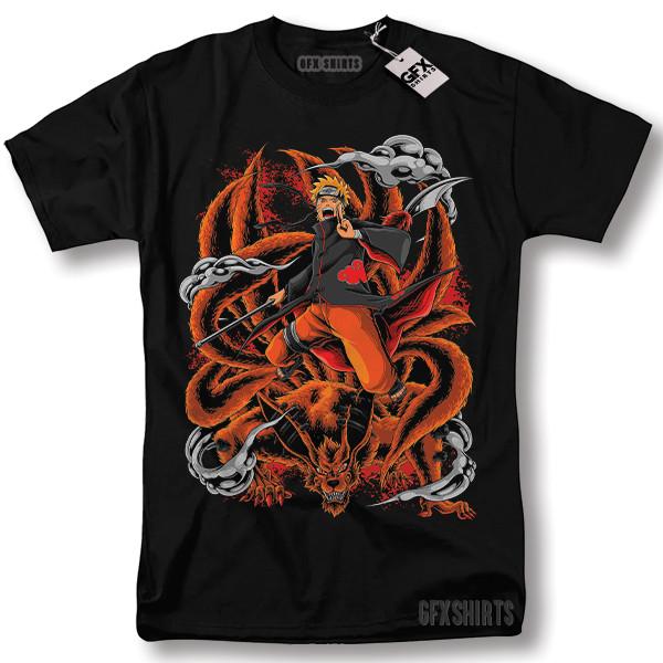 Naruto Madara Uchiha Shirt Anime Manga Strip Cosplay Graphic T-shirt XXXXL