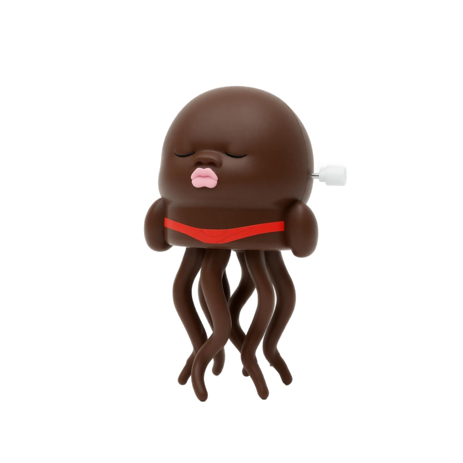 Wind-Up Jellyfish Toy Classic Mechanical Movement Octopus Style Collectible Desk Decoration Novelty Figurine One Size