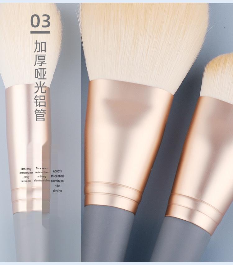 10-Piece Lanqiao Makeup Brush Set with Soft Bristles - High-Value Eyeshadow Brush Kit