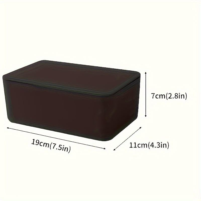 Dustproof Flushable 1pc Sealed Wipes Dispenser Easy To Clean, Space Saving for Desk, Office, Kitchen, Bathroom Vanity