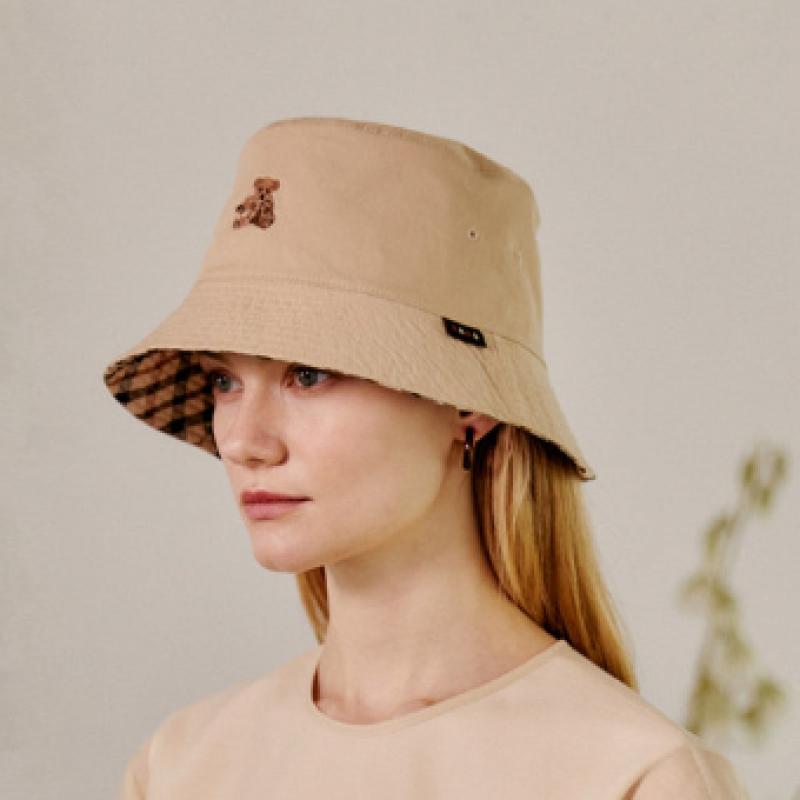 Daks Women S reverSible Bucket Hat Beige Dbhe4f119i2