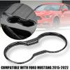 For Ford Cup Holder Cover Frame Trim Fit 2015+ Ford Mustang Interior Accessories