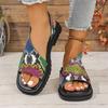 Mode 2025 Sommer Neu Luxus Damen Plateau Sandalen Sexy Vielseitig Keilabsatz Erhöhte Damenschuhe Trend Luxus Sandalen Strandschuhe