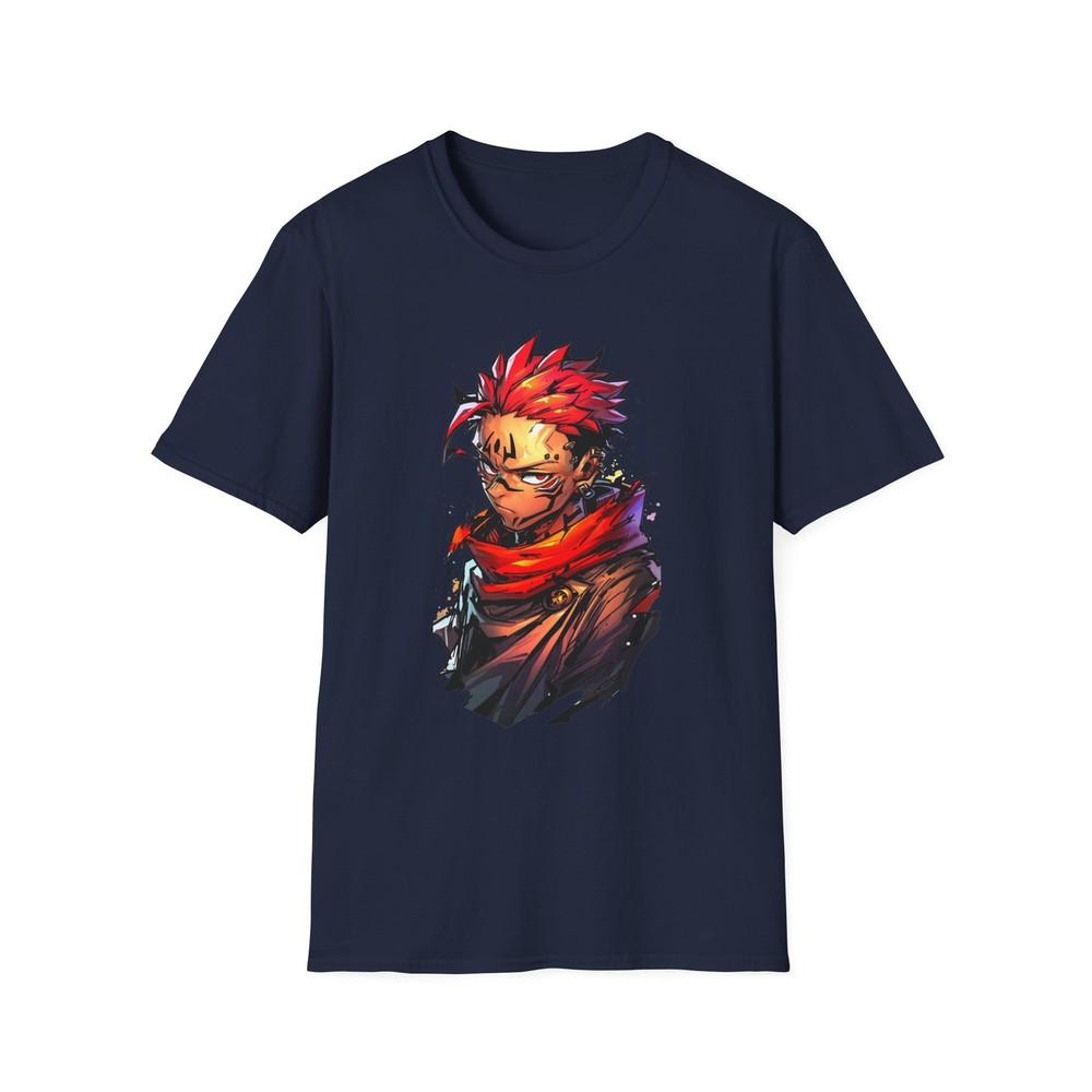 Anime Soft TShirt Jjk Sukuna Art Work 2 Unisex Jl Anime Front Printed Tee
