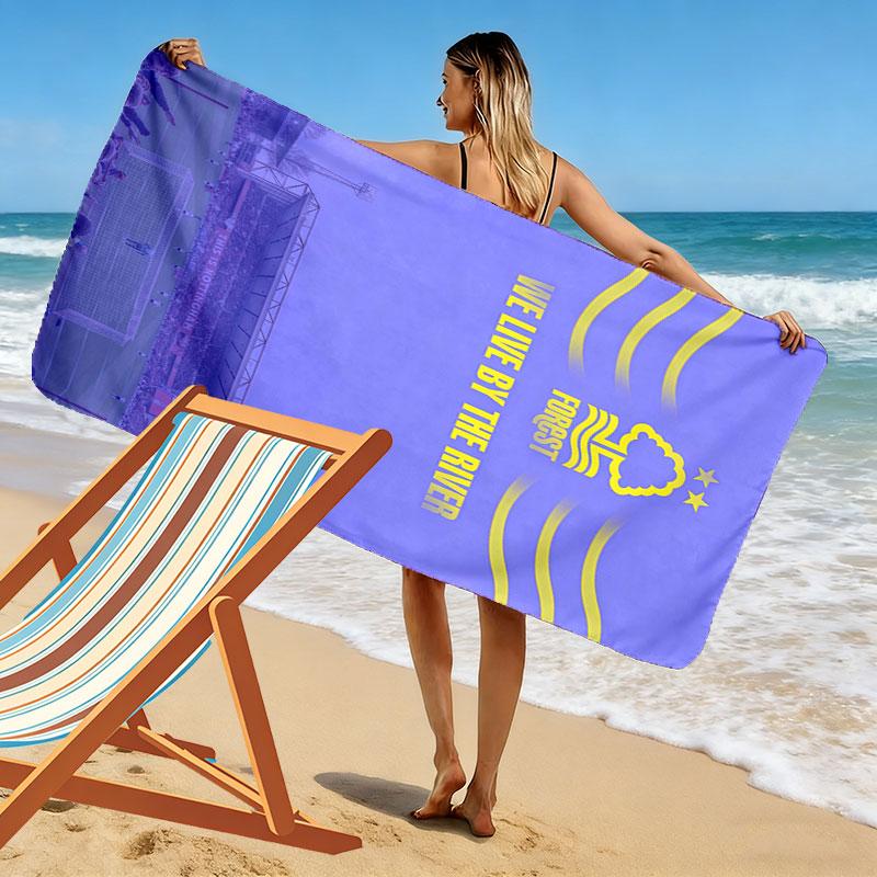 Nottingham Forest F.C Beach Towel, Large Soft Quick Dry Towel for Beach Camping Swimming