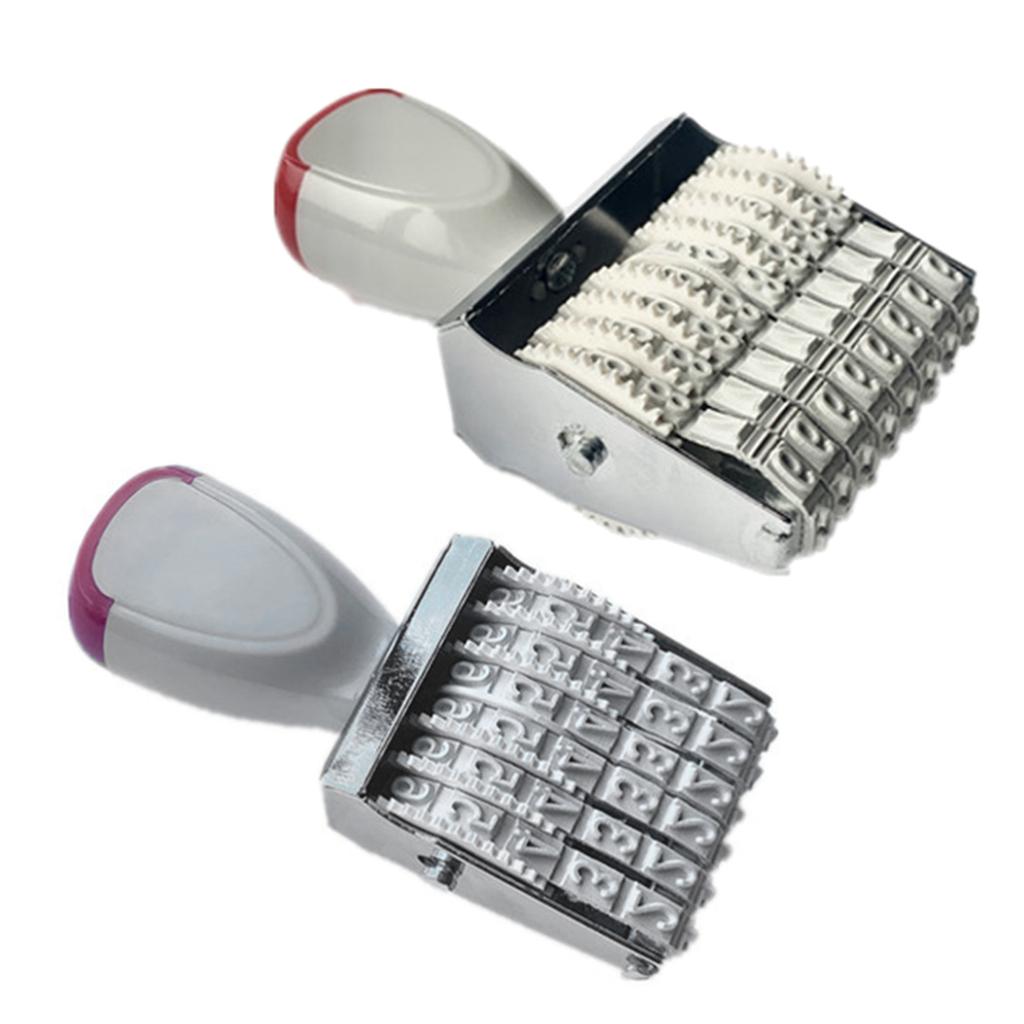 Gumové datumové razítko 6 číslic 8 číslic Gumové razítko Liniové datumové razítko Kancelářské razítko Rotační razítko pro Scrapbooking Balení Řemeslo