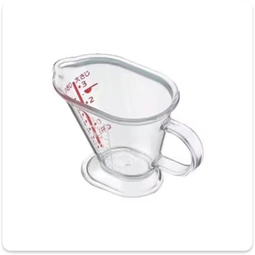 

No-brand product, easy to measure, time-saving, no measuring spoon needed, mini measuring cup with visible tablespoon and teaspoon markings