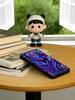 Psychedelic trippy Holographic Phone Case For Samsung Galaxy A73,A72,A71,A70,A53,A52,A51,Others Soft Black Cover