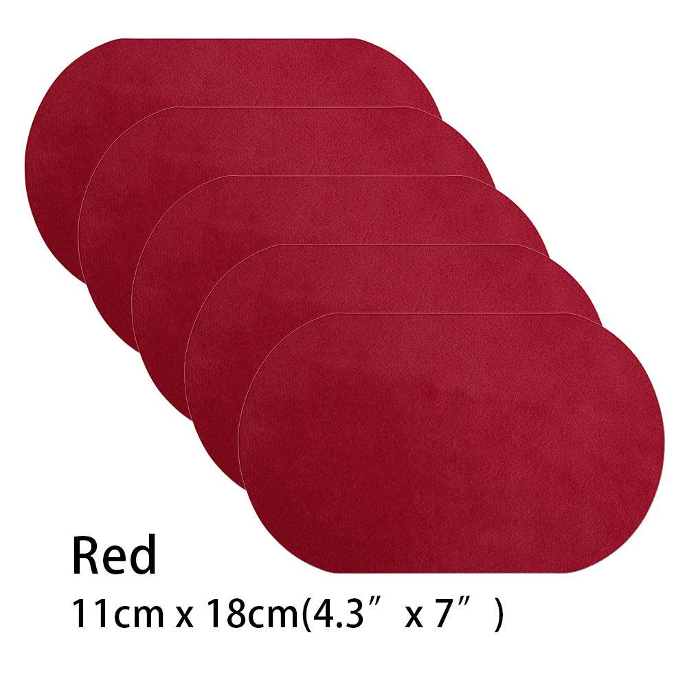Aufbügelaufnäher 5 Stück Reparaturflicken 8 Farben Oval Kunstwildleder Rindsleder Ellbogen Knie Reparatur für Pullover Basteln Kleidung Jeans
